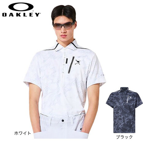 オークリー（OAKLEY）（メンズ）ゴルフウェア 吸汗速乾 SKULL HEAT FILMY 半袖ポロシャツ FOA409090｜Victoria Golf 支店