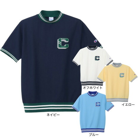 チャンピオン（CHAMPION）（メンズ）ゴルフウェア 吸汗速乾 半袖 ショートスリーブモックネックシャツ C3-DG303