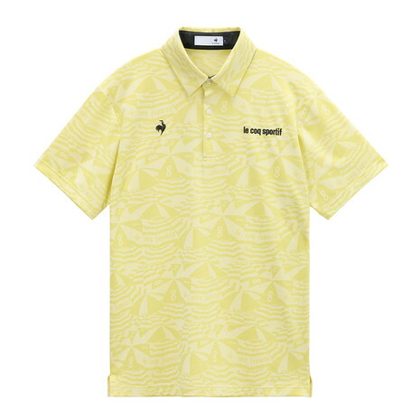 ルコックスポルティフ（lecoqsportif）（メンズ）ゴルフウェア マリンパラソルジャカード柄半袖シャツ LG6SHS09M YL00 9,735円