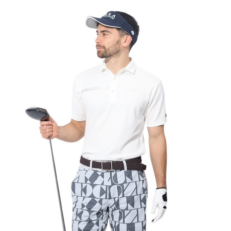 フィドラ(FIDRA)(メンズ)ゴルフウェア 半袖 ポロシャツ FD5RTG08 WHT|Victoria Golf 支店