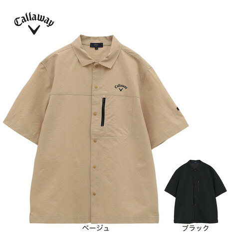 キャロウェイ（CALLAWAY）（メンズ）ゴルフウェア 半袖フルオープンシャツ C25134114