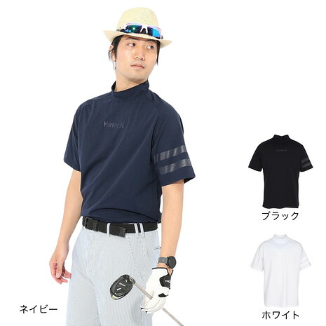 ハーレー（HURLEY）（メンズ）ゴルフウェア 吸汗速乾 ファントム アイコン ブロックパーティー 半袖 モックネック MGPS251108