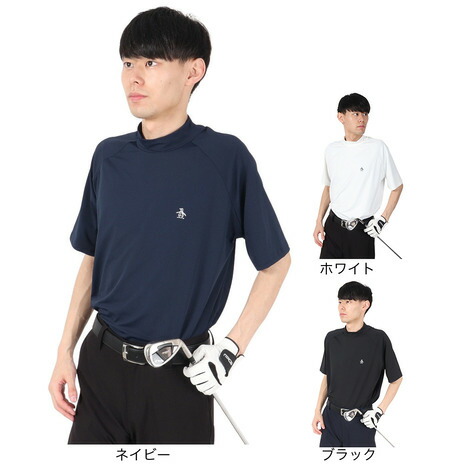 マンシングウエア（MUNSING WEAR）（メンズ）ゴルフウェア ペンギン バイ マンシングウェア モックネックグラフィックシャツ MU5SHS13M