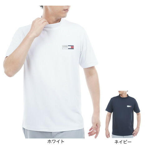 トミーヒルフィガーゴルフ（メンズ）ゴルフウェア メッシュボーダー 半袖モックシャツ THMA603