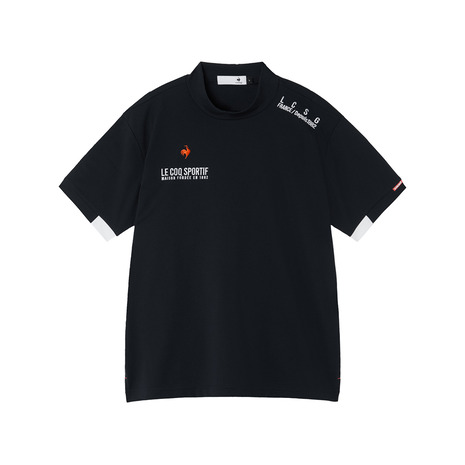 ルコックスポルティフ（lecoqsportif）（メンズ）モックネック ゴルフ 半袖モックネックシャツ LG6SHS51M NV00