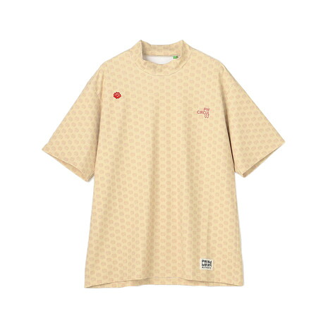 ピーダブリュ サーキュラス(PW CIRCULUS)(メンズ)ゴルフ 半袖 エレファント ドットモックネック KHPNLM0525-533|Victoria Golf 支店