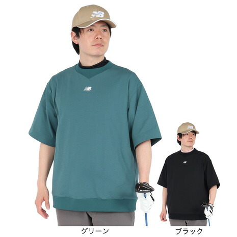 サイズ：4 NEW BALANCE GOLF ニューバランス  切替 長袖プルオーバー  ブラック系 [240101434005] ゴルフウェア メンズ ストスト NEW BALANCE GOLF ニューバランス 切替 長袖プルオーバー