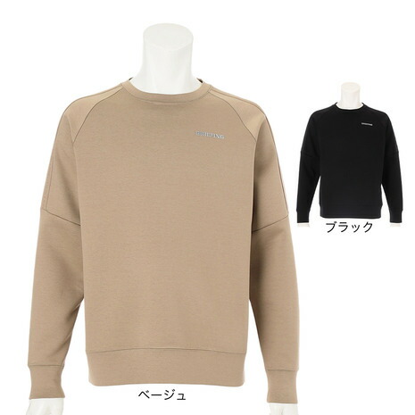 ブリーフィング(BRIEFING)(メンズ)ゴルフウェア 長袖 MS WARM LOGO LINE クルーネック BRG253M38