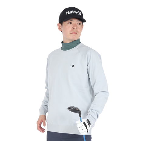 【4/17 09:59まで 全商品最大P10倍 要エントリー】ハーレー（HURLEY）（メンズ）ゴルフウェア PHANTOM HG 長袖スウェット MGSW242073-LGY 14,256円