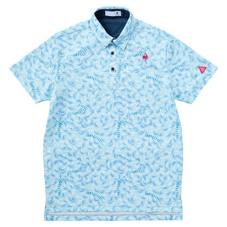 ルコックスポルティフ（lecoqsportif）（メンズ）ゴルフウェア 接触冷感 小柄 半袖ポロシャツ LG5SHS09M SA00