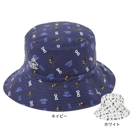 マンシング（MUNSING）（メンズ、レディース）帽子 70th ANNIVERSARY TAROUT 70周年総柄プリント リバーシブルバケットハット MG5FCP74U