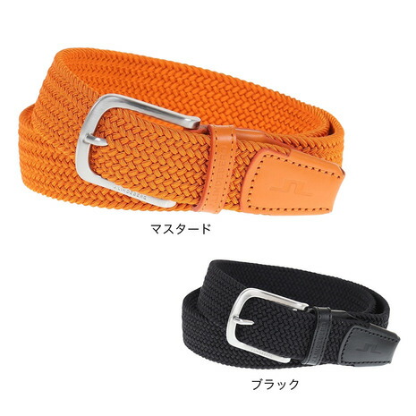 J リンドバーグ　ゴルフ　ウエア　ベルト　ブラック　オレンジ　本物　1回使用 J リンドバーグ ゴルフ ウエア ベルト ブラック オレンジ 本物 1