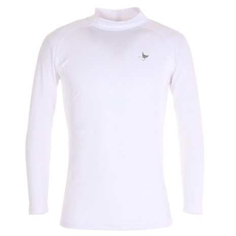 クランク Clunk ゴルフウェア 夏 日焼け対策 抗菌防臭 ひんやり 接触冷感 ハイネック 長袖インナーシャツ Cl5htu60 Wht メンズ 感謝価格