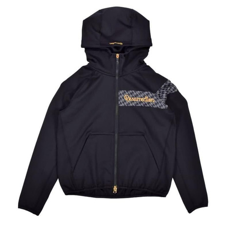レザレクション(Resurrection)(レディース)ゴルフウェア GM アクセントライン ジップアップパーカー BF12HD35-W BLK|Victoria Golf 支店