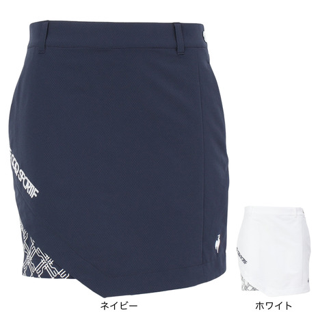 ルコックスポルティフ(lecoqsportif)(レディース)ゴルフウェア プリント切替スカート インナースパッツ付き LG5SSK01L|Victoria Golf 支店