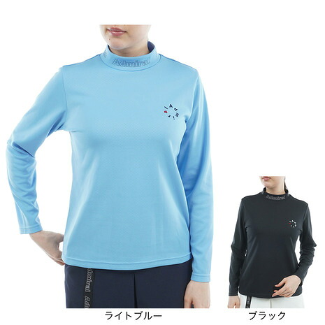 【4/14 20時スタート 全商品最大P10倍 要エントリー】アドミラル ゴルフ（Admiral GOLF）（レディース）ゴルフウェア 吸水速乾 カラタッチ 長袖モックネックシャツ ADLA554