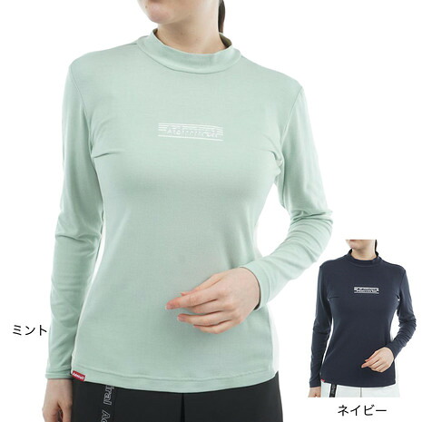 【4/14 20時スタート 全商品最大P10倍 要エントリー】アドミラルゴルフ（Admiral GOLF）（レディース）ゴルフウェア 吸湿発熱 スエード起毛 モックネックシャツ ADLA578 9,768円