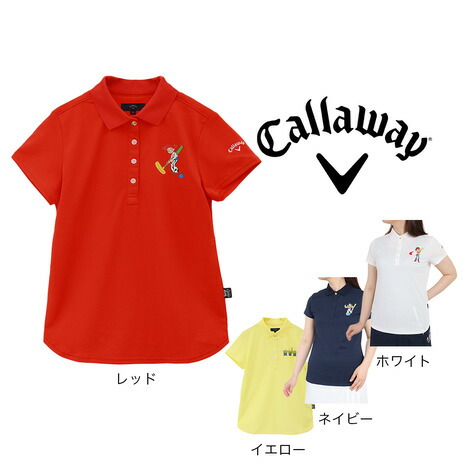 キャロウェイ（CALLAWAY）（レディース）ゴルフウェア 吸水速乾 抗菌 半袖ポロシャツ トイストーリー TOY STORY COLLECTION C23134240画像