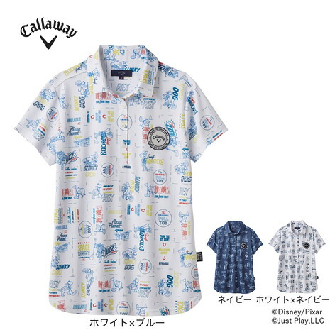 キャロウェイ（CALLAWAY）（レディース）ゴルフウェア Callaway/Toy Story COLLECTION 総柄 半袖 ポロシャツ C25134231画像