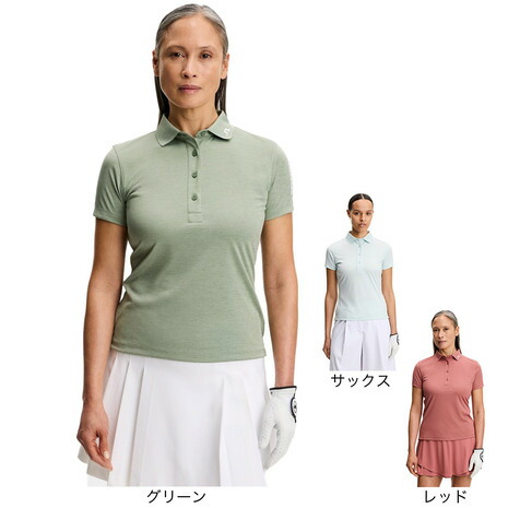 【4/14 20時スタート 全商品最大P10倍 要エントリー】J.LINDEBERG（レディース）ゴルフウェア Tour Tech 半袖ポロシャツ 072-25240-26SS