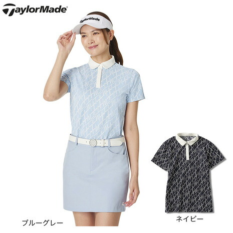 テーラーメイド（TAYLORMADE）（レディース）ゴルフウェア スクリプトグラフィック 半袖ポロシャツ TL800