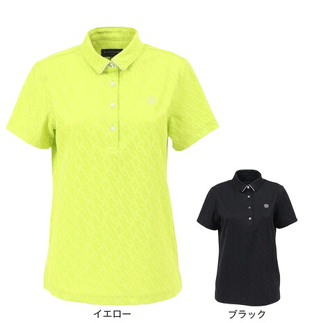 【4/14 20時スタート 全商品最大P10倍 要エントリー】セントアンドリュース(ST.ANDREWS)(レディース)ゴルフウェア SAロゴジャガード半袖シャツ 043-6160252