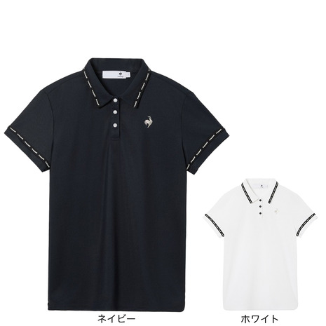 ルコックスポルティフ（lecoqsportif）（レディース）ゴルフウェア Aラインシルエット 半袖シャツ LG6SHS02L