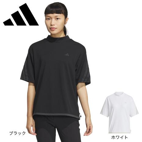 新品 アディダス ゴルフ セットアップ モックシャツ＆スカート 上下セット 新品＊アディダスゴルフ＊セットアップ モックネックTシャツ