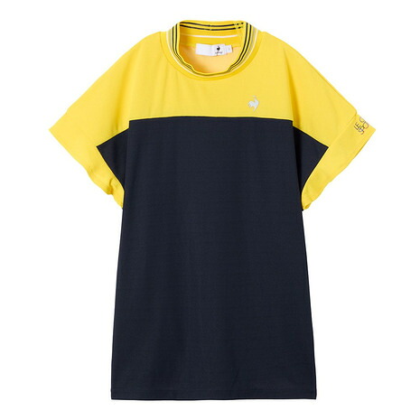 ルコックスポルティフ（lecoqsportif）（レディース）モックネック ゴルフ 半袖 モックネック半袖シャツ LG5FHS50L NV00