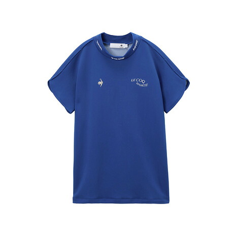 ルコックスポルティフ（lecoqsportif）（レディース）モックネック ゴルフ 半袖 ワイドシルエットモックネックシャツ LG6SHS53L BL00