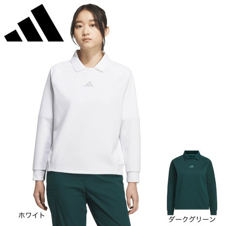 【4/17 09:59まで 全商品最大P10倍 要エントリー】アディダス（adidas）（レディース）ゴルフウェア 長袖 スウェットシャツ JWJ87