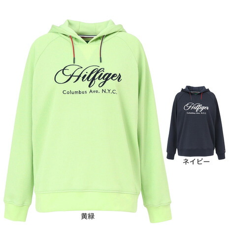 【4/17 09:59まで 全商品最大P10倍 要エントリー】トミーヒルフィガーゴルフ（TOMMY HILFIGER GOLF）（レディース）ゴルフウェア 長袖パーカー ワッフルスウェット フーディー THLA550