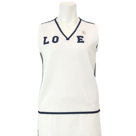 アルチビオ（archivio）（レディース）ゴルフウェア LOVE バックメッシュベスト A458220-196｜Victoria Golf 支店 27,335円