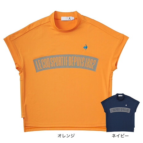 ルコックスポルティフ（lecoqsportif）（レディース）ゴルフウェア ワイドシルエット モックネック半袖シャツ LG5SHS55L｜Victoria Golf 支店