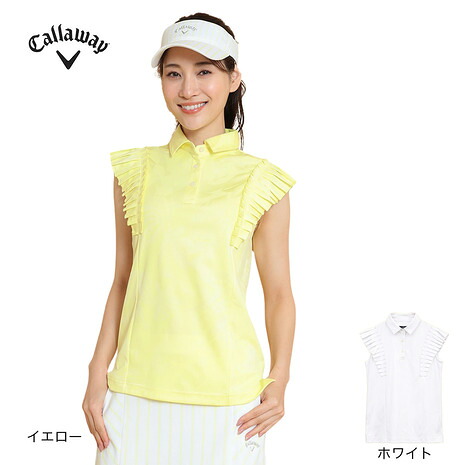 キャロウェイ（CALLAWAY）（レディース）ゴルフウェア ノースリーブシャツ C25134210｜Victoria Golf 支店