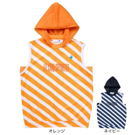 ルコックスポルティフ（lecoqsportif）（レディース）ゴルフウェア 冷感 メッシュフーディーノースリーブシャツ LG5STZ50L｜Victoria Golf 支店