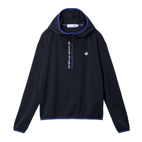 ルコックスポルティフ（lecoqsportif）（レディース）ゴルフウェア 吸汗 長袖パーカー フーディー LG5FLS80L NV00