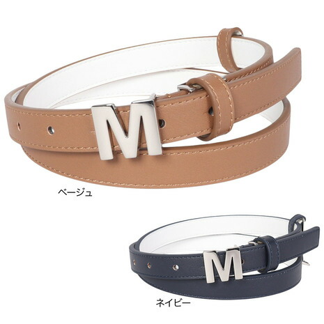 マンシングウエア（MUNSING WEAR）（レディース）ゴルフ Mバックル スキニーベルト MGCXJH01W