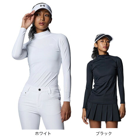 【4/14 20時スタート 全商品最大P10倍 要エントリー】アンダーアーマー（UNDER ARMOUR）（レディース）ゴルフウェア 吸汗速乾 アイソチル Comp ロングスリーブモックネックシャツ 1384842