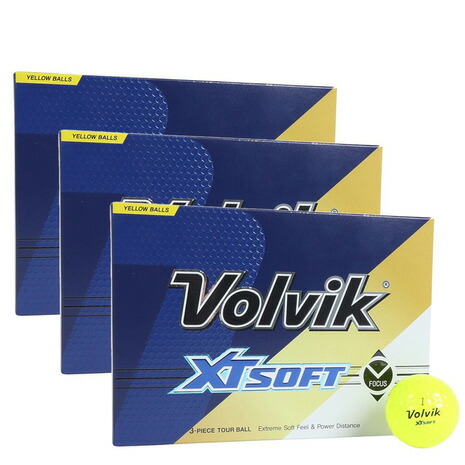 ボルビック（Volvik）（メンズ、レディース）【3ダースセット】ゴルフボール XT SOFT 23 YEL 3ダース(36個入り) VV5PNA05 YEL