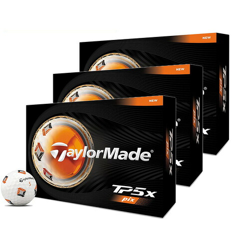 【4/17 09:59まで 全商品最大P10倍 要エントリー】テーラーメイド（TAYLORMADE）（メンズ）【3ダースセット】ゴルフボール TP5X PIX 26 JPN 3b 2026年モデル 3ダース(36個入り)