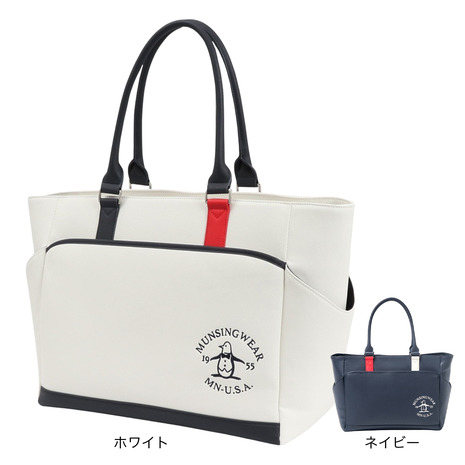 マンシングウエア（MUNSING WEAR）（レディース）ゴルフ 合皮 トートバッグ MG5STT01L