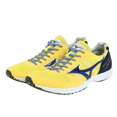 ミズノ(MIZUNO)(メンズ、レディース)ランニングシューズ トレーニングシューズ 部活 ウエーブエンペラー ジャパン 4 イエロー ネイビー U1GD192021 スポーツシューズ|Victoria Golf 支店