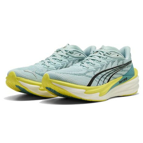 プーマ(PUMA)(メンズ)ランニングシューズ ジョギングシューズ ディヴィエイト ニトロ 4 ブルー イエロー 31212308 スポーツ シューズ|Victoria Golf 支店