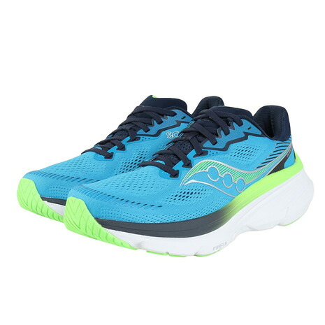 サッカニー(SAUCONY)(メンズ)ランニングシューズ ジョギングシューズ ガイド 19 グリーン グレー S21058-150 COBALT/NAVY スポーツ シューズ|Victoria Golf 支店