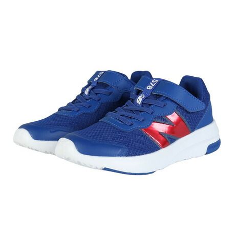 ニューバランス（new balance）（キッズ）ジュニア シューズ バンジー レース ウィズ トップ ストラップ 578 v1 ブルー PT578TA W