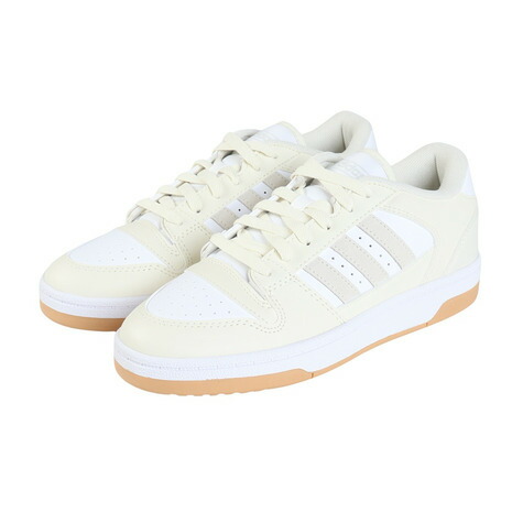 アディダス（adidas）（レディース）スニーカー ブレイクスタートロー アイボリー IH7881 スポーツシューズ タウン