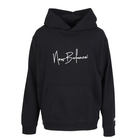 【4/14 20時スタート 全商品最大P10倍 要エントリー】ニューバランス（new balance）（メンズ）シグネチャーフーディーパーカー MT53938BK