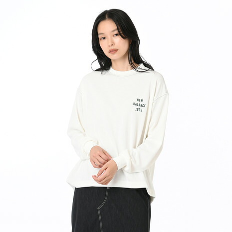 ニューバランス（new balance）（メンズ、レディース）クロップド ロングスリーブTシャツ AWT55654SST