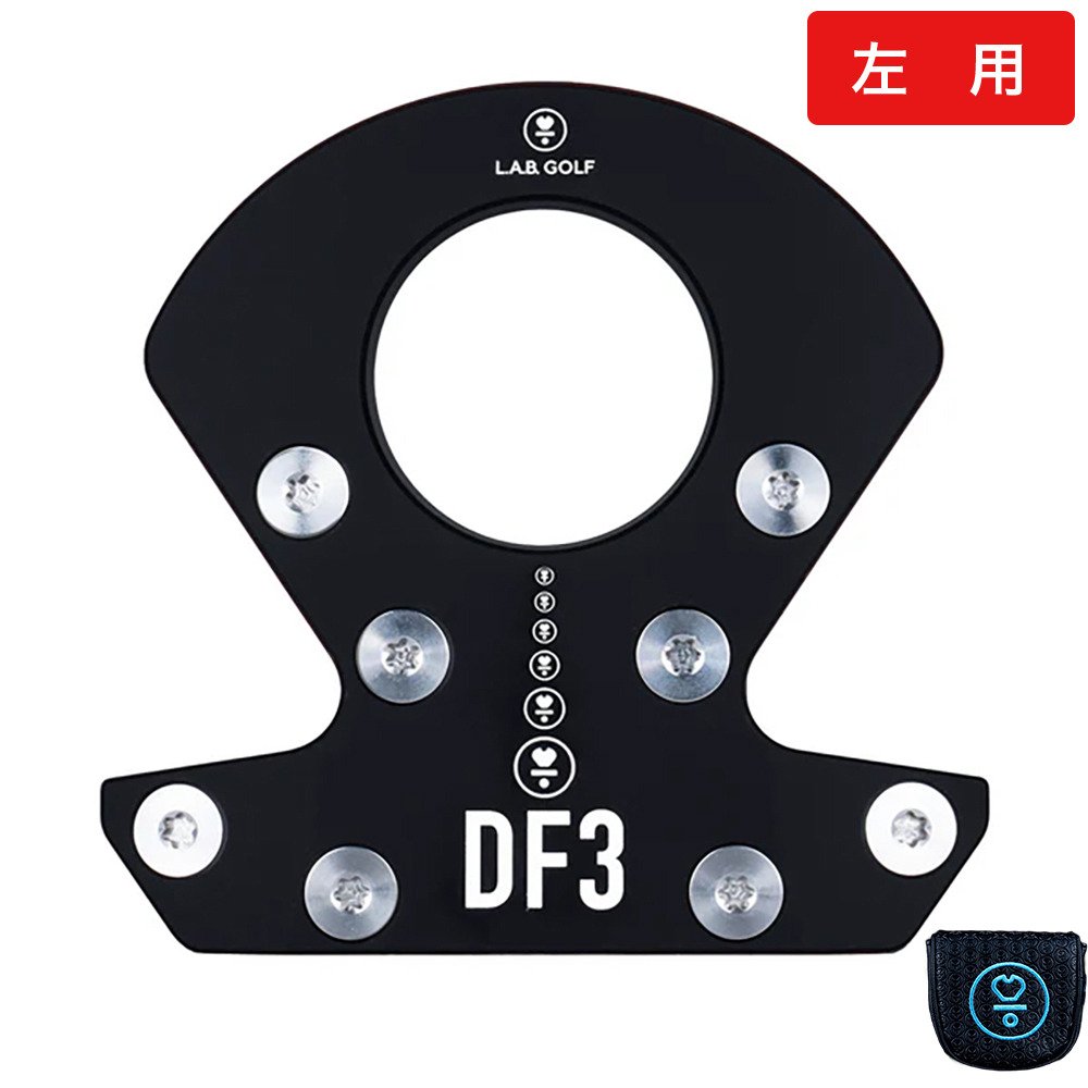 ホクシン(Hokushin)(メンズ)左用 DF3 パター(ロフト3度)Premium Stainless Steel|Victoria Golf 支店